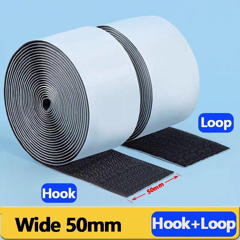 1M/5M Silná samolepicí páska se suchým zipem Oboustranná Pevná Velcroes Zapínací páska Šířka 20-50 mm pro DIY/Řemesla/Oblečení