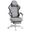 Ergonomic High Back Gaming Chair for Adults, Printed Velvet Computer Recliner Chair with Footrest, Lumbar Support