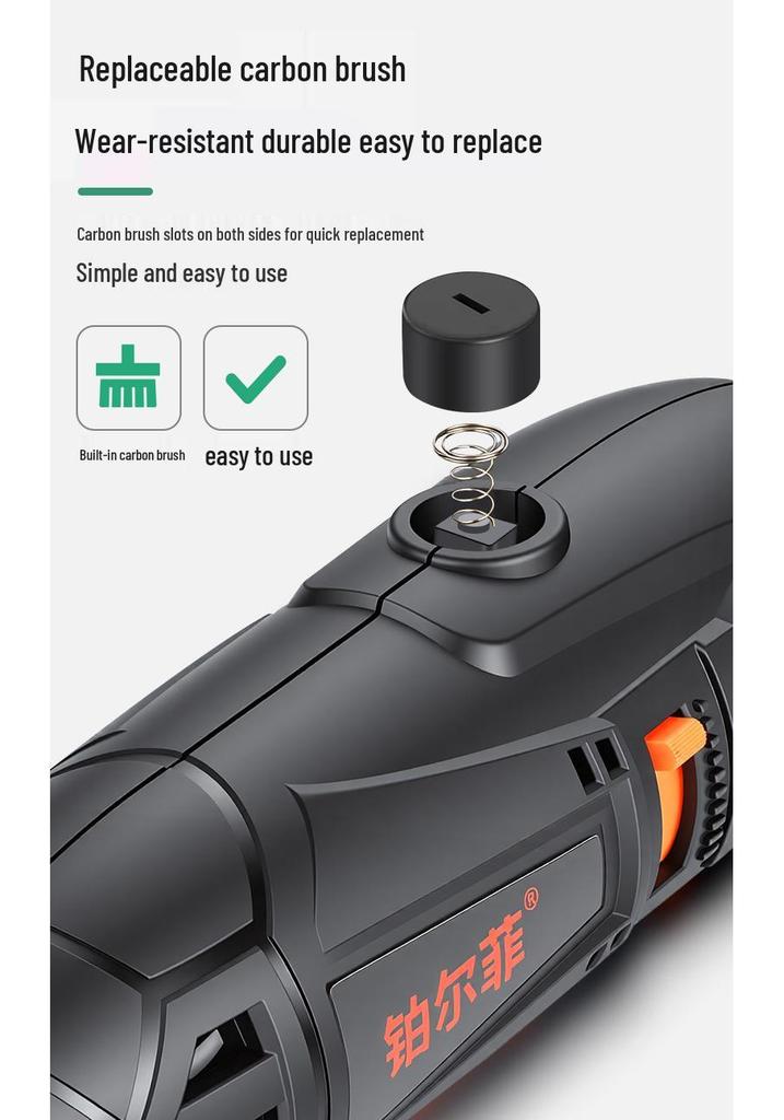 Compact Handheld Electric Grinder & Polisher for Jade Carving and Multifunctional Household Use