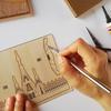 KINOWA "Sagrada Familia" Wood Collage Original DIY Kit World Heritage Site Gaudí Made in Japan