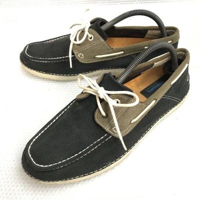Timberland Deckschuhe Herren 9.5M 27.0-27.5 Schwarz Slipper Mokassin Sneaker(GEBRAUCHT)