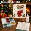 Ocean-Inspired DIY Sea Glass Mosaic Set Wooden Easel Sea Glass Collage Art Supply  Family Craft