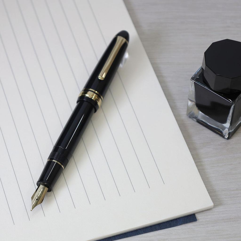 Sailor Profit Casual L Basis Gold Trim Fountain Clear Made In Medium Pen, Black, Japan, Nib, 11-0822-420
