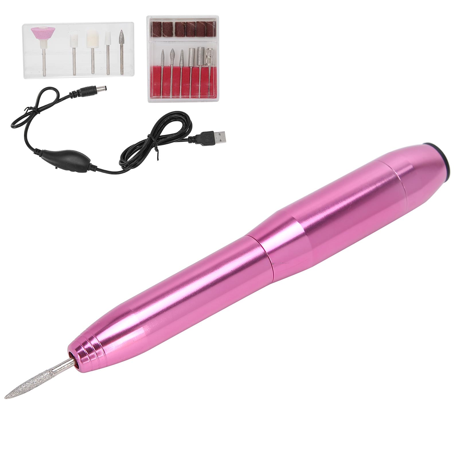 

Ручка для ногтевого аппарата из алюминиевого сплава, электрическая полировальная машина для шлифовки ногтей, инструмент для маникюра, розово-красный розы красного