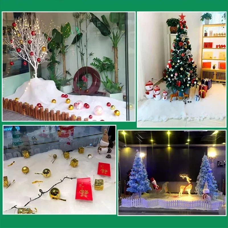 Christmas Simulation Snow Blanket Thickened Snow Cotton Artificial Snowflake Snow Scene Arrangement Decoration