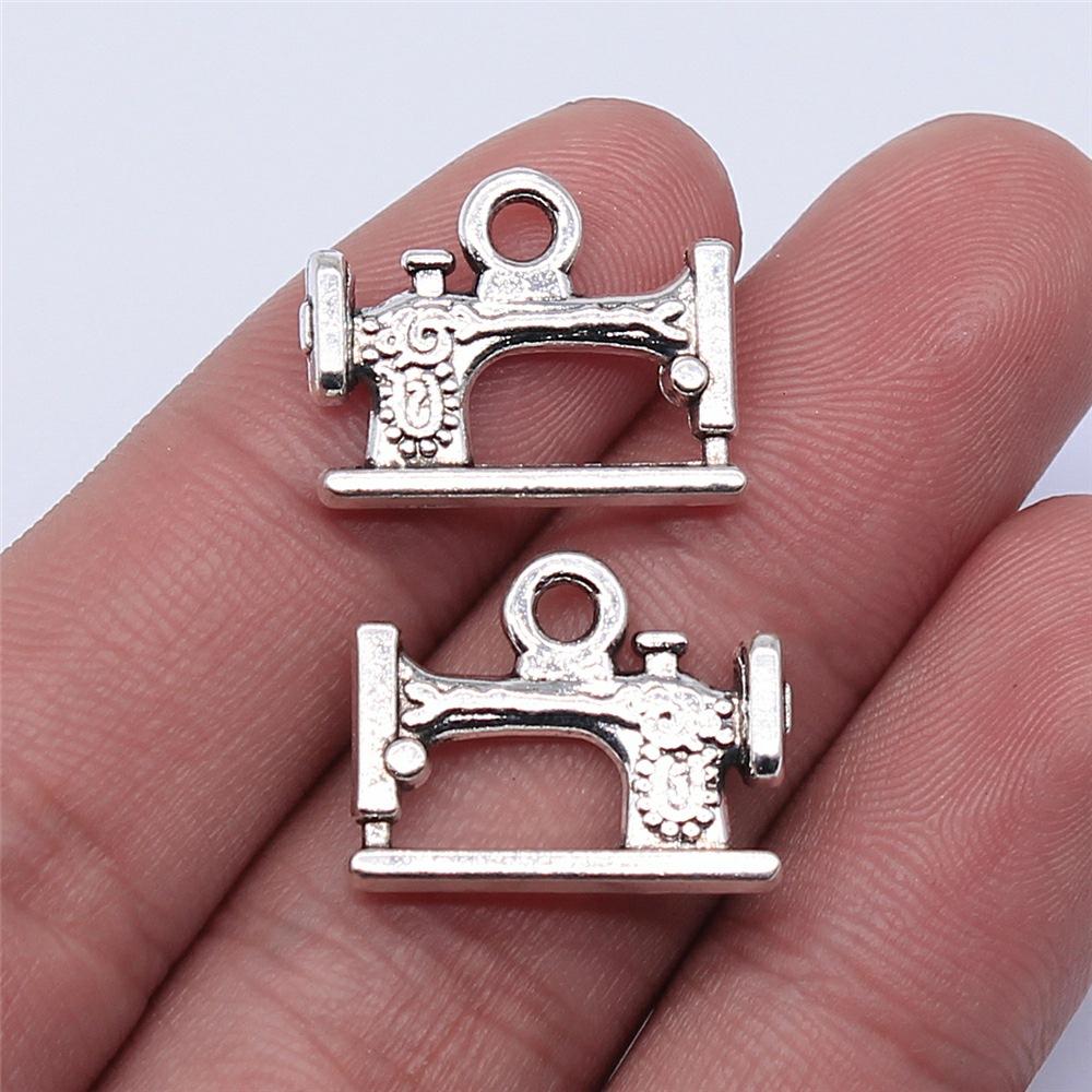 20pcs Sewing Charms For Jewelry Making Paperclip Pins Paper Clip Button Hanger Mannequin Iron Yarn Charms