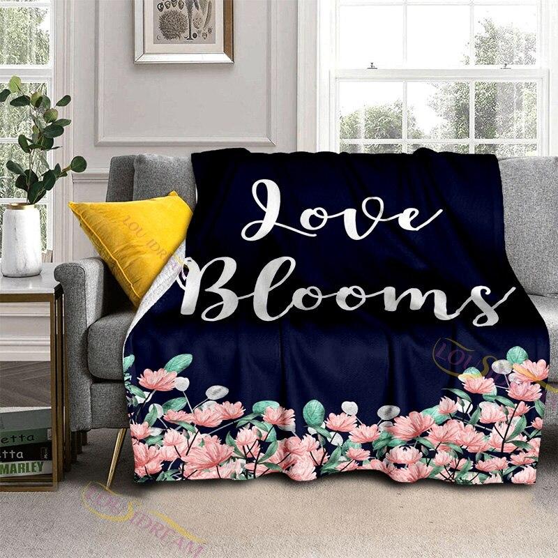 Valentýn Láska Růžová Deka Měkký flanel Fleece Teplý Lehký přehoz Deky Dospělí do postele Pohovka Deka Přehoz přes postel
