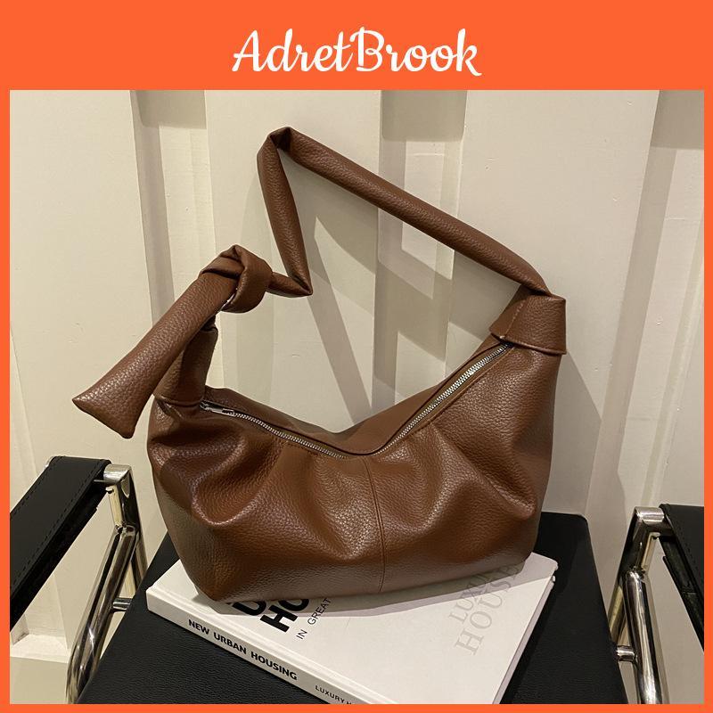 Korean Style Soft Leather Crossbody Bag With Folded Texture For Daily Use