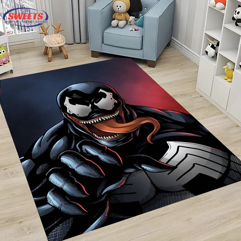 Neuankömmling V-VEN0M Teppich, Haushaltsartikel für Wohnzimmer und Schlafzimmer, Sofamatten für Kinderzimmer, Fußmatte Boden Anti-Rutsch Teppich, Geschenk