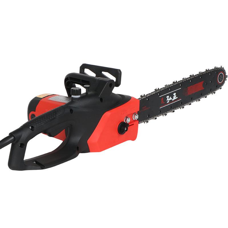 High-Power Portable Electric Chainsaw for Home Woodworking