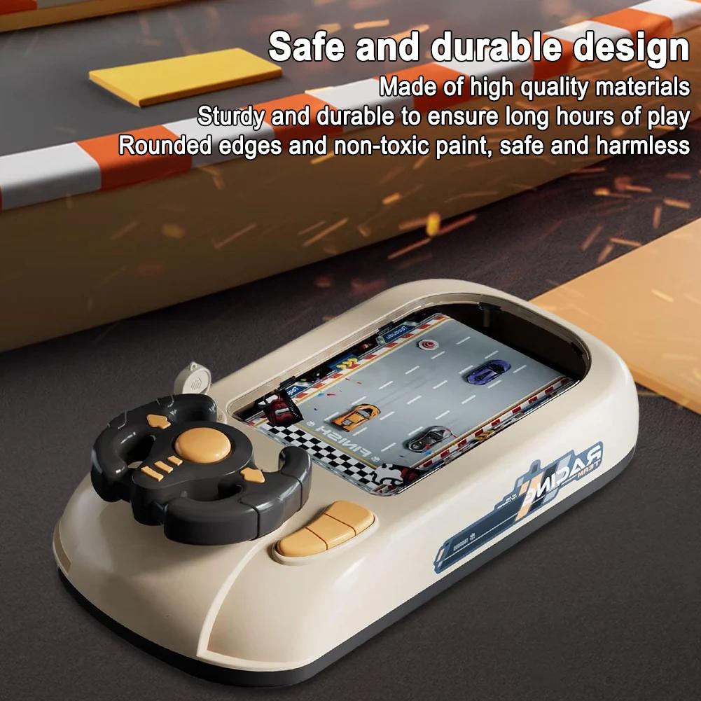 Non-Toxic Educational Electric Tabletop Racing Game Console Adventure Challenge Simulated Driving Steering Wheel Children'S Toy