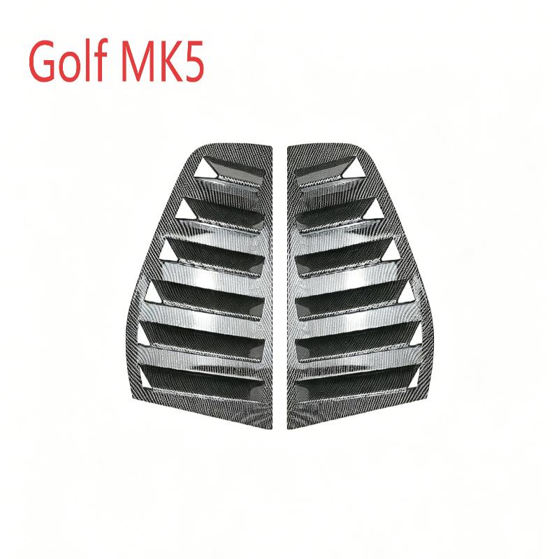 Car Rear Side Vent Quarter Window Louver Shutter Cover Trim Compatible With Golf Mk4/5/6/7/8//R Louver Cover