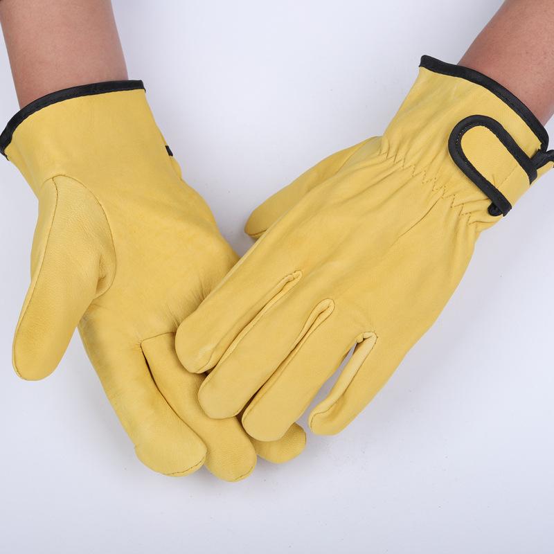 Mănuși de Sudură din Piele de Oaie cu Rezistență la Arc Argon - Respirabile, Rezistente la Uzură, Anti-Opărire, Izolație Flexibilă pentru Întreținerea Sudorului