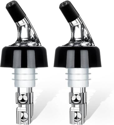 Automatic Measured Bottle Pourer - Quick Shot Spirit Measure Pourer Drinks Wine Cocktail Dispenser Home Bar Tools - 2 Pack 1oz