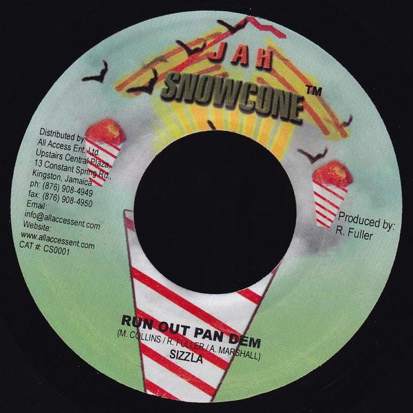 

7inch Record SIZZLA / TAMONE - Run Out Pan Dem / Touch The Sky CS0001 Jah Snowcone 2004 Jamaica Reggae, Ska & Dub Used