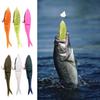 12cm/17cm Soft Fishing Lures with T Shape Tail, Simulation Fishing Swimbaits Artificial Baits Slow Sinking Fish Lures