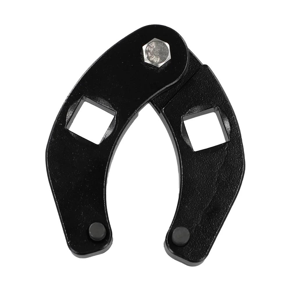 1pcs Metal Adjustable Gland Nut Wrench Tool For Hydraulic Cylinder Cap Remover  Parts Accessories Black