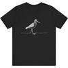 Line Art Bird & Ornithologist Greater Yellowlegs 2094 Unisex T-Shirt