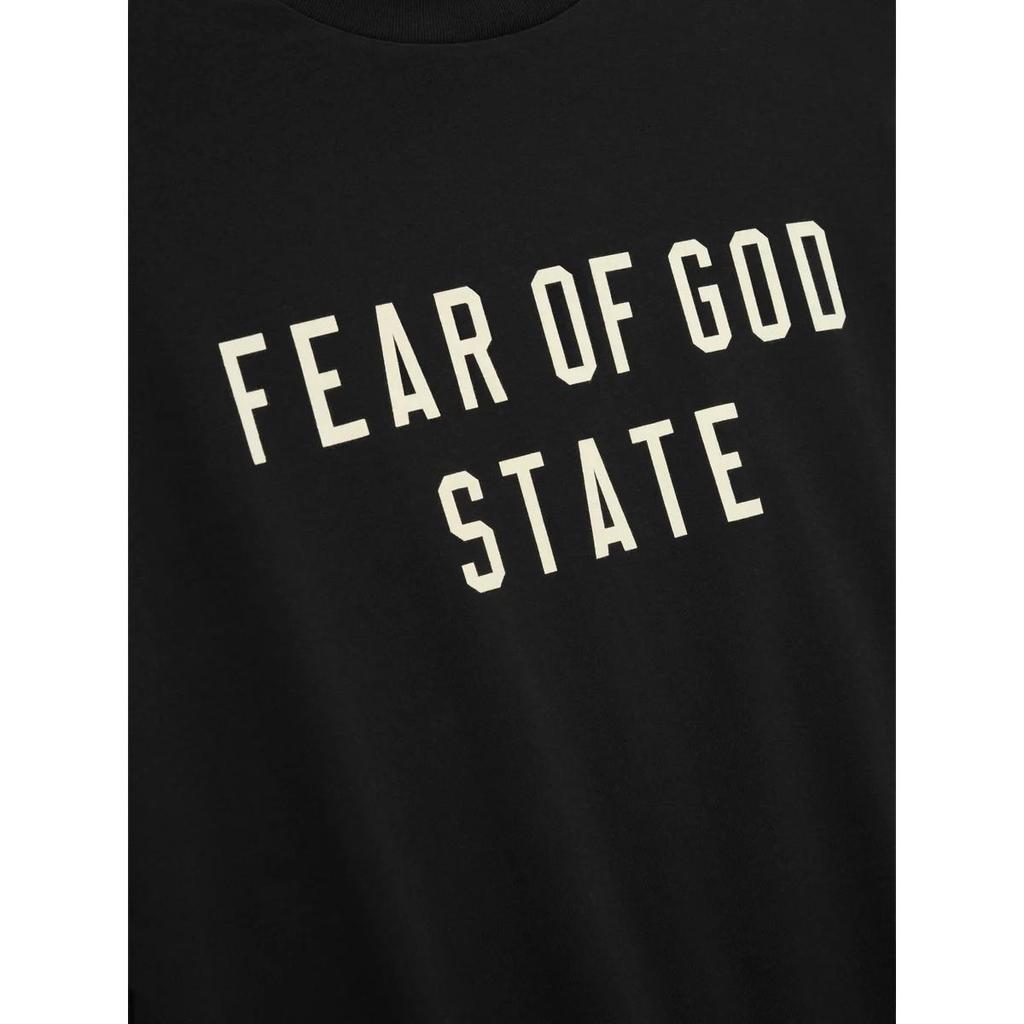 Fear of God Essentials T-shirt w stylu lat 90. Czarny Unisex Top 125SP254470F