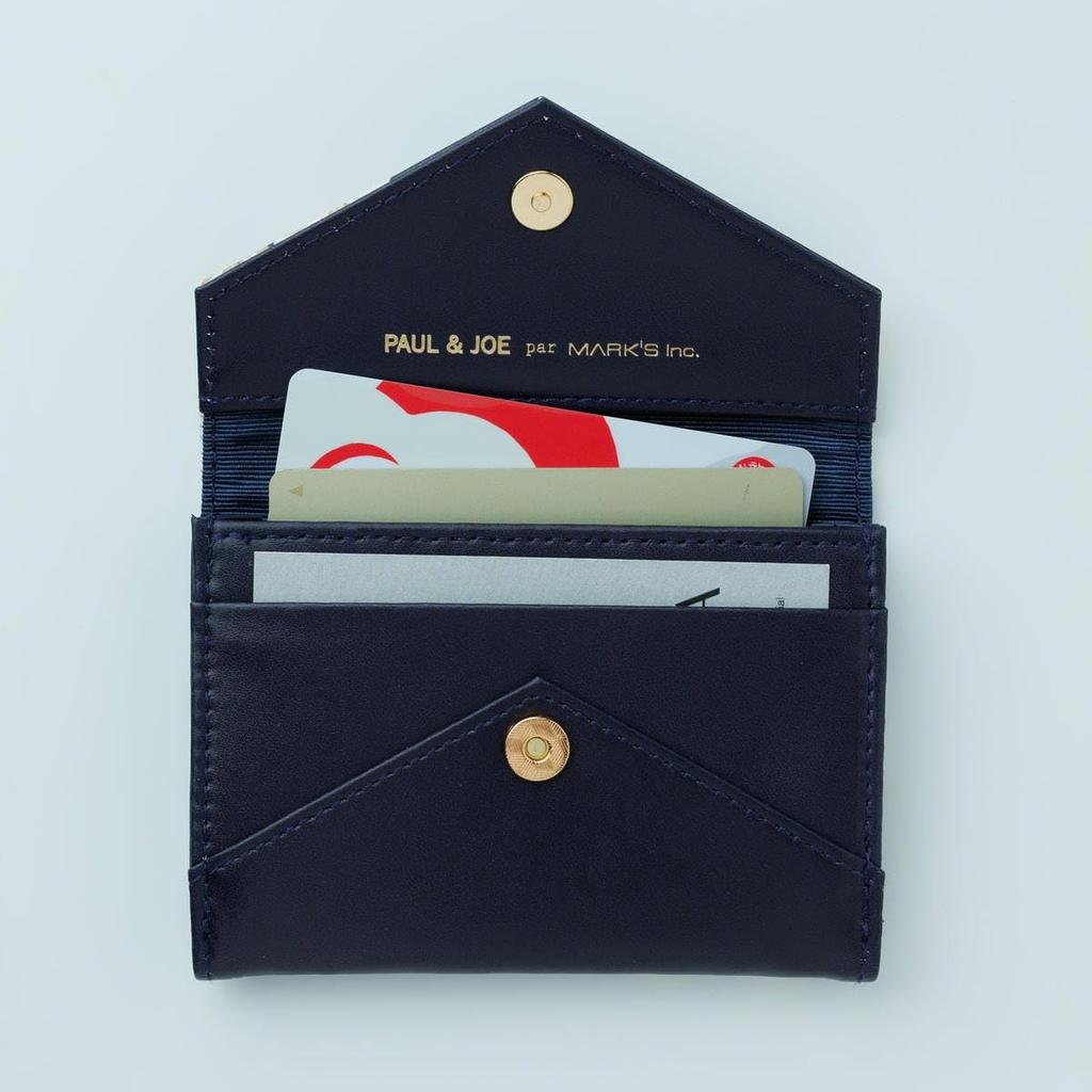 Marks Paul & Joe Card Case, Chrysanthemum Navy, PAJ-CC3-NV