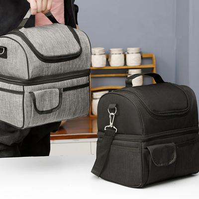 Large Oxford Cloth Thermal Insulated Lunch Box Bag Women Kids Picnic Pouch Food Container Portable Mommy Bag with Shoulder Strap