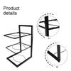Heavy Duty Pan Rack Under Cabinet Under Sink Storage Light Brightness