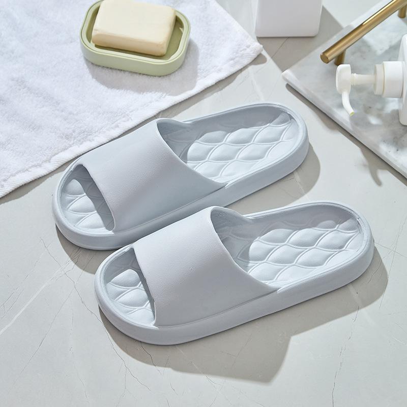 Pantoufles Antidérapantes, Pantoufles d'Intérieur Légères d'Été pour Femmes, Pantoufles de Salle de Bain d'Intérieur pour Hommes et Couples