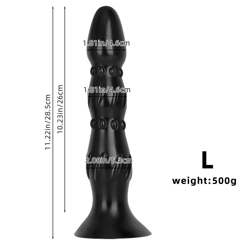Black PVC Large Dildo Simulated Penis Butt Plug Fisting Big Dick Realistic Cock Strap on Dick Sex Toy