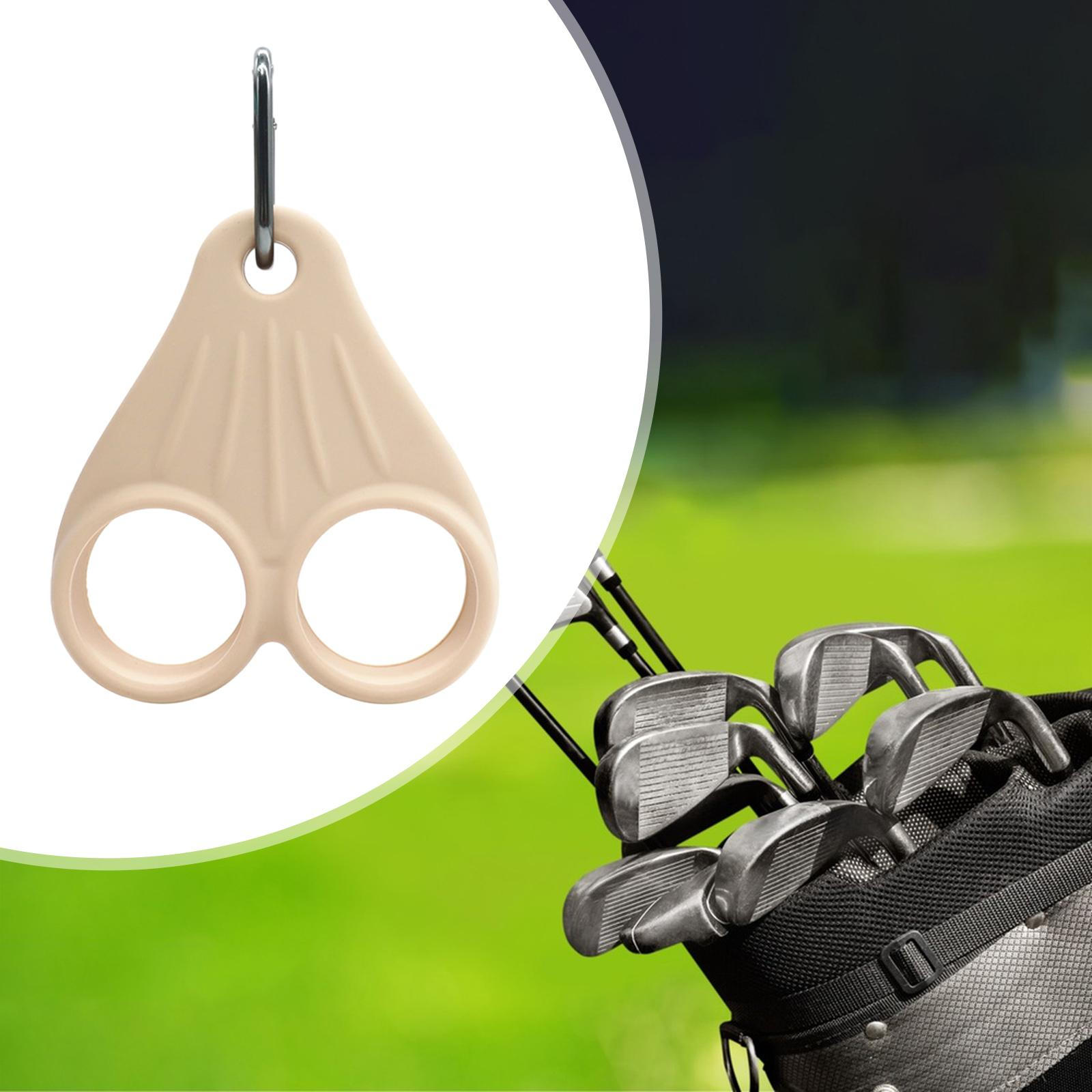 

Golf Ball Holder Carry Silicone Protection Storage Organizer for Golfer Practice бежевый