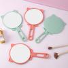 1 Stück Einfache Katzenohren Handheld HD Make-up-Spiegel Tragbar Faltbar Dual-Use Schreibtischspiegel Günstiger Studenten Hand-Make-up-Spiegel