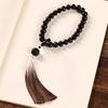 Original Ecological Wood Suffering Seed Oil Moisturizing Buddha Beads Bodhi Black Sandalwood Transport Beads Gradual Tassel