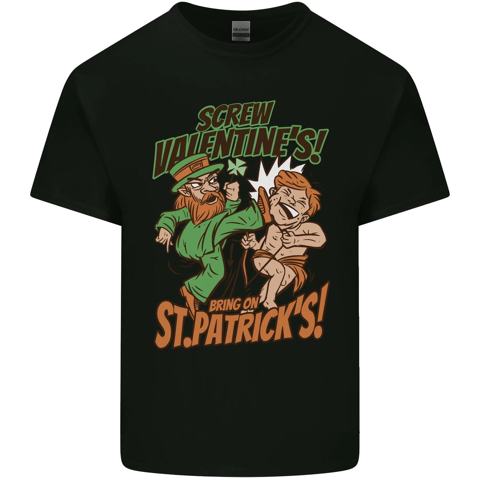 

Screw Valentines Day Funny St Patricks Kids T-Shirt Childrens S