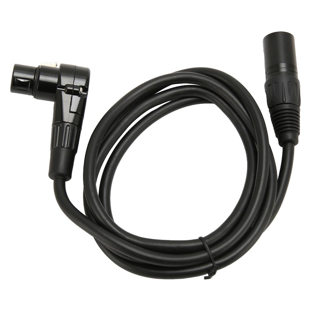 XLR Male To 90 Degree Female Microphone Cable 3 Pin Silver Plated OFC Conductor XLR Microphone Balanced Cable 4.9ft