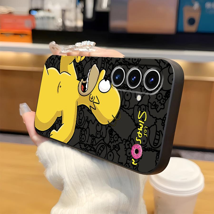 Funda Phone Cover Case for Samsung Galaxy A13 A20 A05 A70 A15 A04 A16 A40 A12 A17 A50 A06 S-simpsons Donut