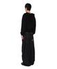Aakam Structure Contrast Knitted Zip-Up Hoodie (Black)
