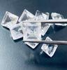 Natural Clear Quartz Square Cut Gemstone | Faceted Clear Quartz Loose Gemstone | Transparent Square Quartz for Jewelry Making