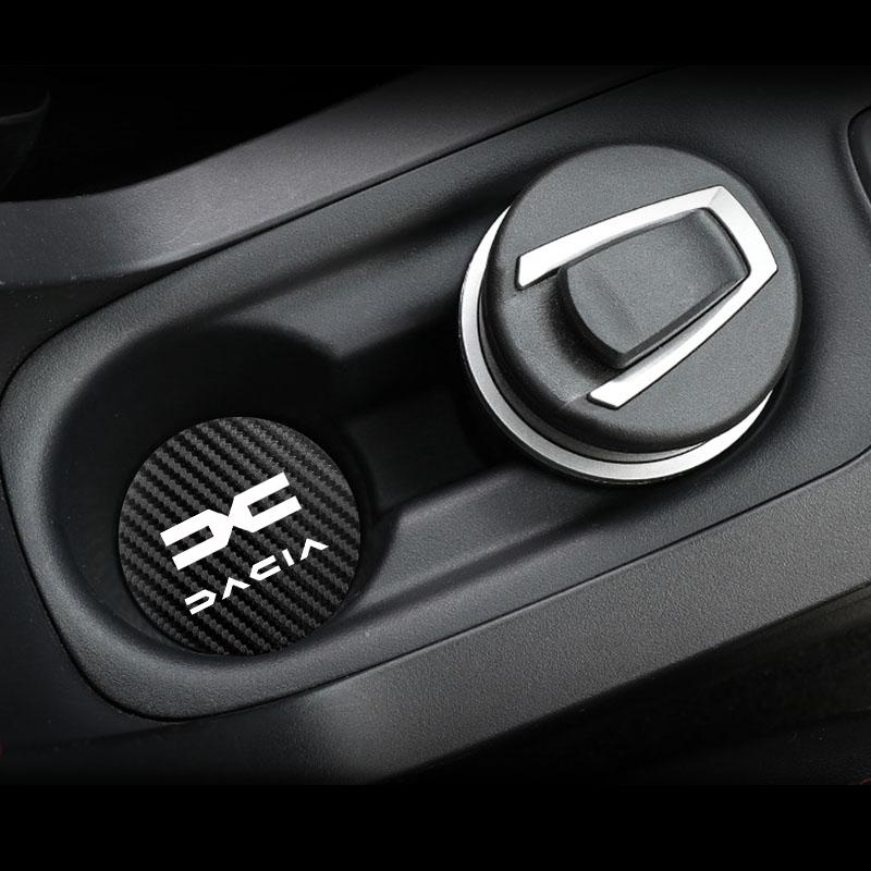 2 ks podtácků do auta, podložky pod hrnek s vodou, vodotěsné vložky do přihrádky pro Dacia Duster Logan Sandero Stepway Dokker Lodgy MCV 2019 Jaro