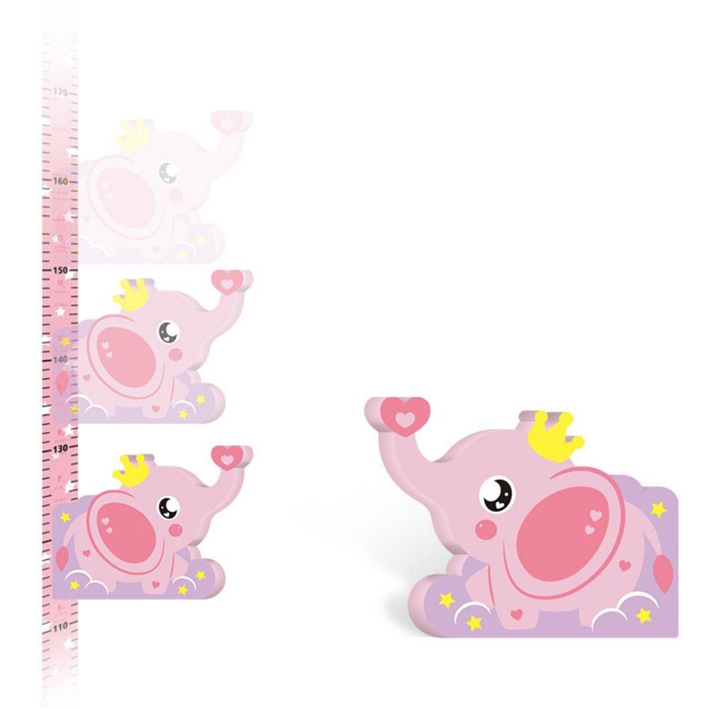 Removable Elephant Height Ruler Cute Wall Sticker Growth Chart  Bedroom