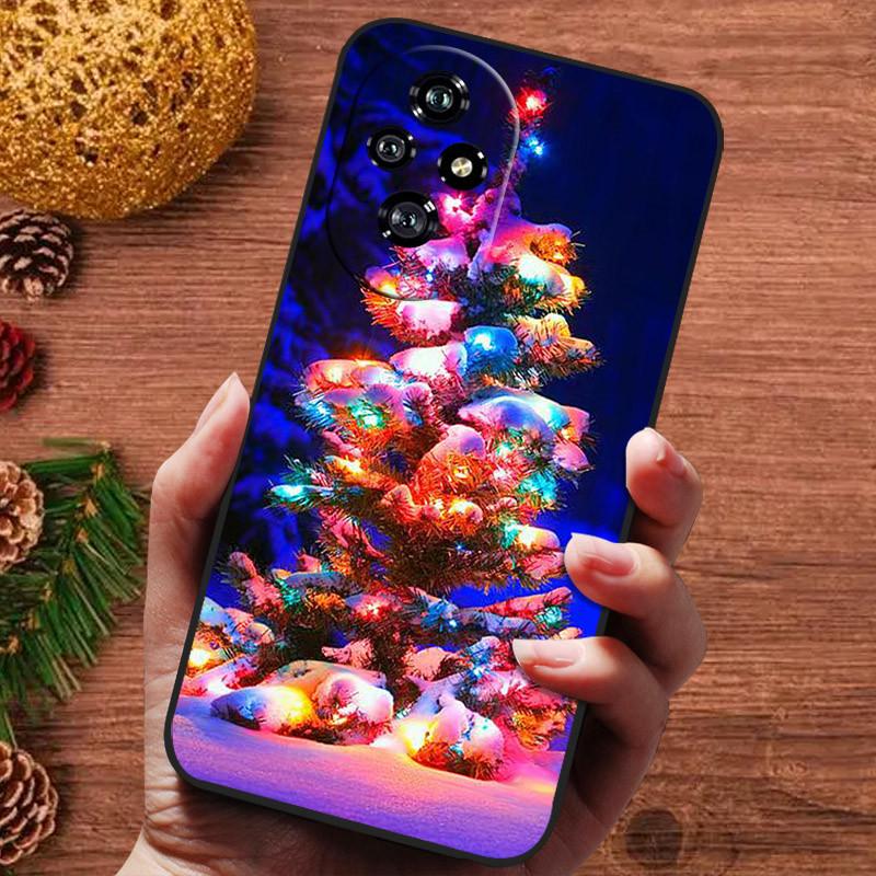 Christmas Silicone Soft Case for Honor 200 Pro 200 Lite 5G 90 Smart X5B Plus Cover Bumper for Honor X6B X6A Cute Bumper Funda