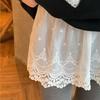 Anti-Glare Spitzen-Unterrock mit Stickerei Blume Spitze Futter Petticoat Mädchen