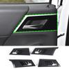 Carbon Fiber interior Door Handle Bowl Cover Trim For Mitsubishi Outlander