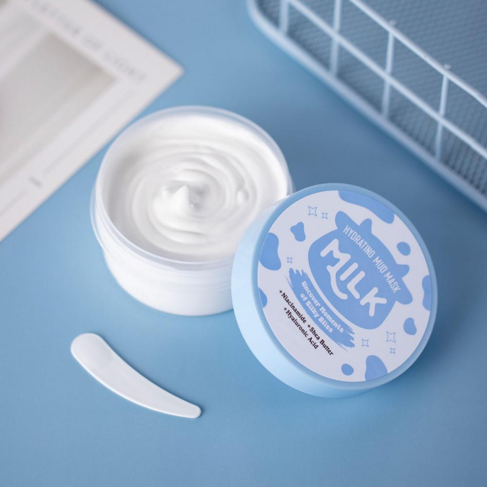90g Milk Mud Mask Hydrating Deep Cleansing Smooth Skin Care