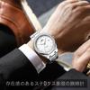 Men's Quartz Business Watch with Luminous Hands, Calendar, DayDate Display, Round Octagonal Bezel, 40mm Diameter, Stainless Steel, Made In Japan