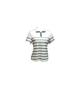 European and American Striped Polo Collar Short Sleeve Women's Autumn T-shirt - Versatile and Fashionable.