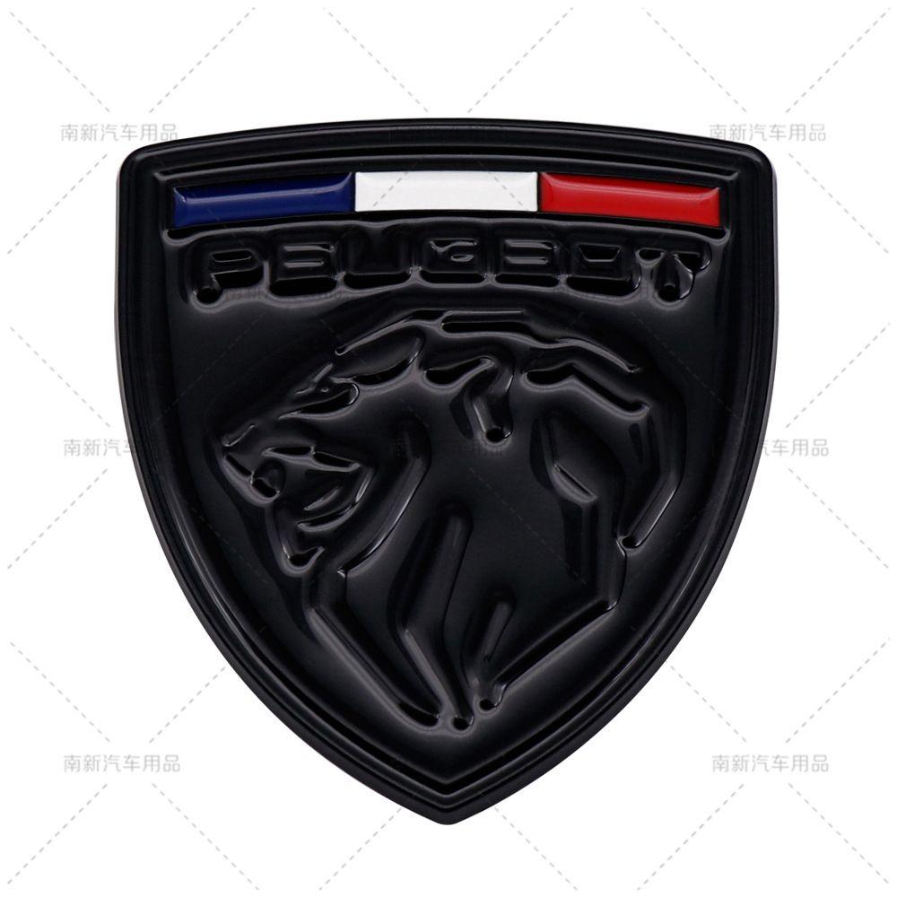 Emblème Métallique d'Aile Latérale de Voiture Badge Lion pour Coffre Arrière pour Peugeot GT LINE 107 308 306 106 Rifter 206 208 307 407 3008 207 2008 508