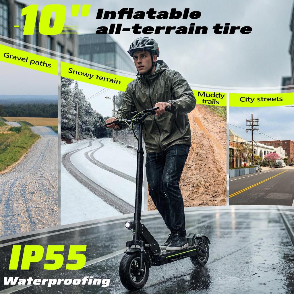 Elektrische Step voor Volwassenen, 75 km Bereik, 800W Max Motor, Opvouwbaar, Krachtig, Dubbele Ophanging, Alle Terrein, Ultralicht, TODIMART D8