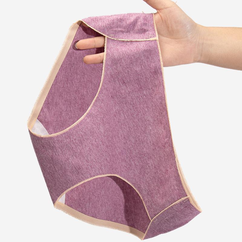 Women's cotton-lined antibacterial seamless mid-rise thin sexy triangle panties