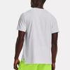 Under Armour Solid Crew Neck Short Sleeve Sports Tee Men Tops White 1376518-101