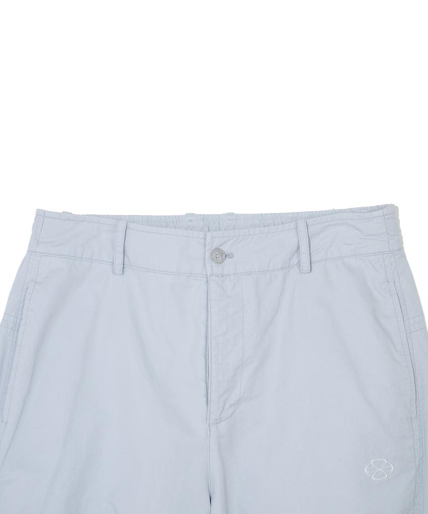 Nontai Cotton Wide Curved Pants (Greyish Sky)