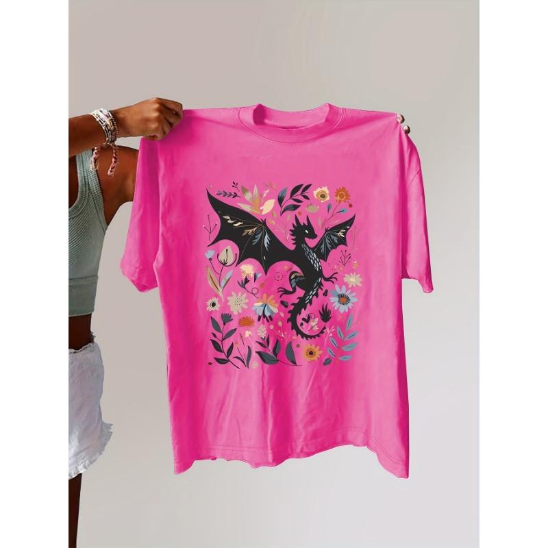 

Plus Size Letter Print T-Shirt S